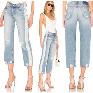 Mother Superior The Trasher 100% Cotton Button Fly Striped Confess Jeans Size 24